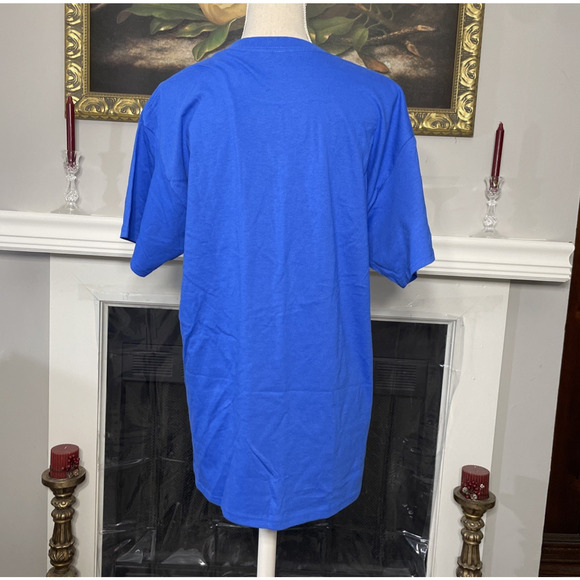 Wicked Couldn't Be Lovelier Blue T-Shirt Size Large Floral - Picture 3 of 4